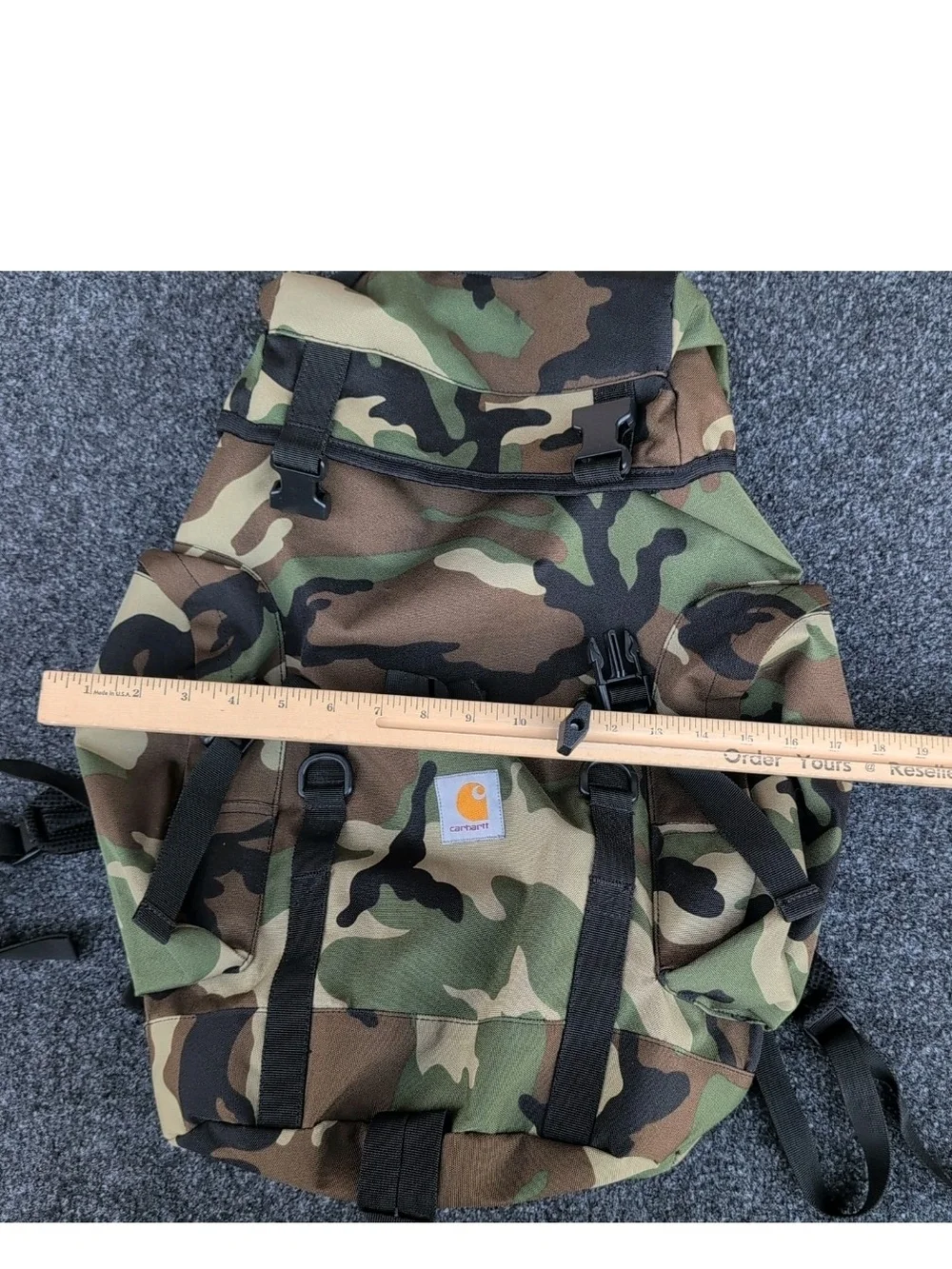 Carhartt Camouflage Guardian Backpack Hunting Hiking Outdoors Waist Strap RARE